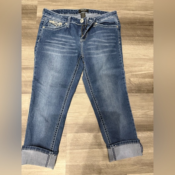 Koroshi CAPRI - Short en jean - black denim/noir